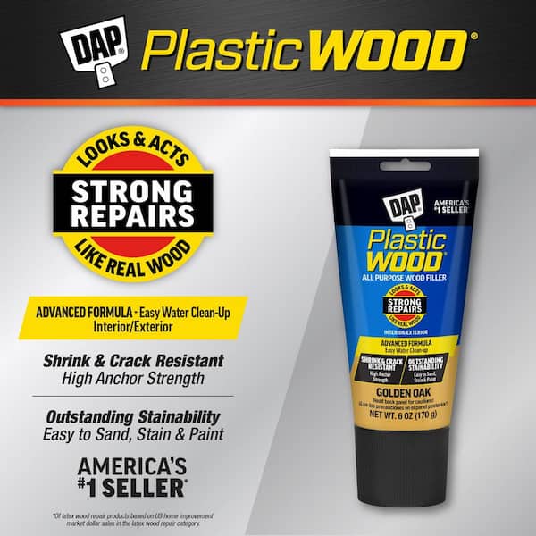 Plastic Wood 6 oz. Golden Oak Latex Wood Filler (6-Pack)