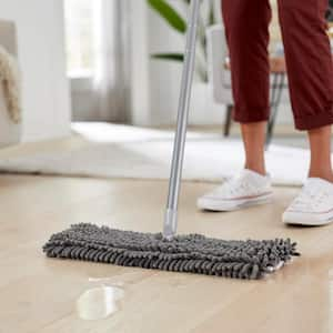 18 in. Interchangeable Microfiber Flip Dust Flat Mop Head