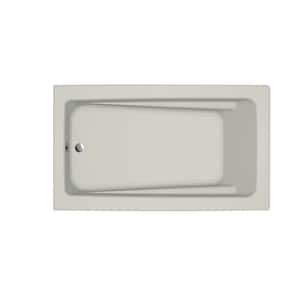 PRIMO PURE AIR 72 in. x 42 in. Rectangular Air Bath Bathtub with Left Drain in Oyster