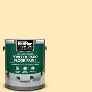 1 gal. #PPL-69 Sunkissed Yellow Low-Lustre Enamel Interior/Exterior Porch and Patio Floor Paint