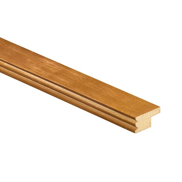 96 in. W x 2 in. D x 1 in. H Solid Wood Kitchen Cabinet Beaded Light Rail Molding in Cinnamon