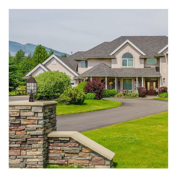 SATCO Adams 1-Light Bronze Aluminum Hardwired Outdoor Weather Resistant ...