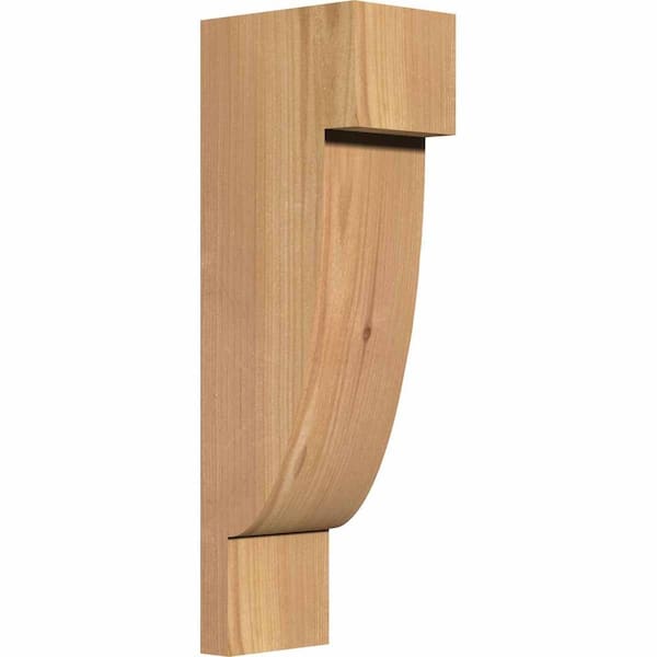 Ekena Millwork 5-1/2 in. x 8 in. x 24 in. Western Red Cedar Alpine Smooth Corbel