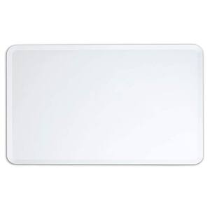 52 in. W x 32 in. H Rounded Rectangular Frameless Wall Bathroom Vanity Mirror, LED Vanity Virror with Lights in Silver