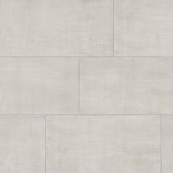 Sample - Unico Pearl 6 in. x 6 in. Concrete Look Porcelain Floor and Wall Tile