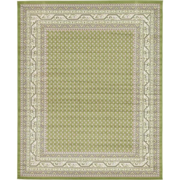 Unique Loom Williamsburg Allover Green 8' 0 x 10' 0 Area Rug