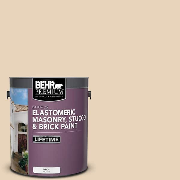 1 gal. #S260-1A Cake Crumbs Elastomeric Masonry, Stucco and Brick Exterior Paint