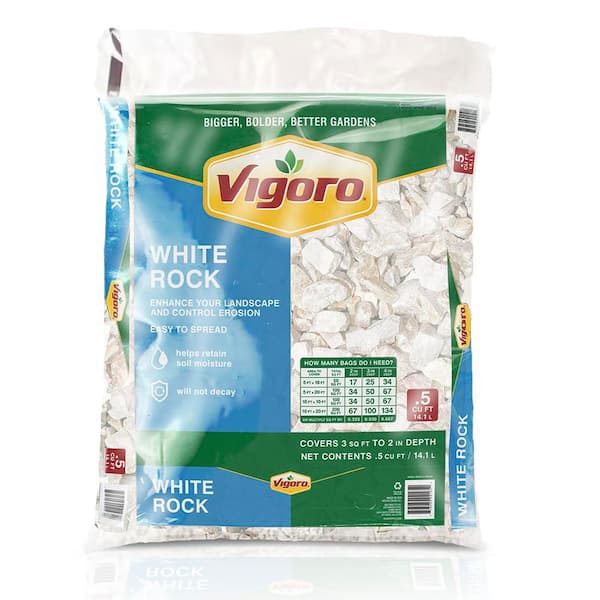 Vigoro 0.5 cu. ft. Medium (1.5 in.-2.5 in.) White Decorative