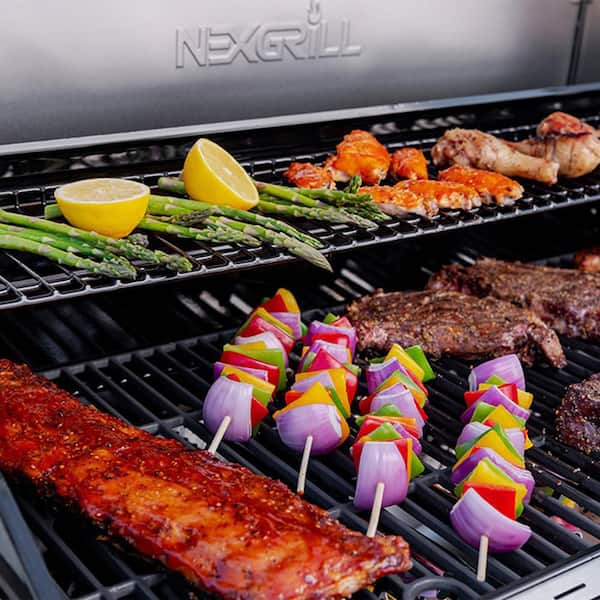 Nexgrill 720-1046A 5-Burner Propane Gas Grill in Stainless Steel and Black with Side Burner - 2