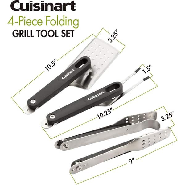 Cuisinart Folding Grill Tool Set (4-Piece) CGS-1000 - The Home Depot