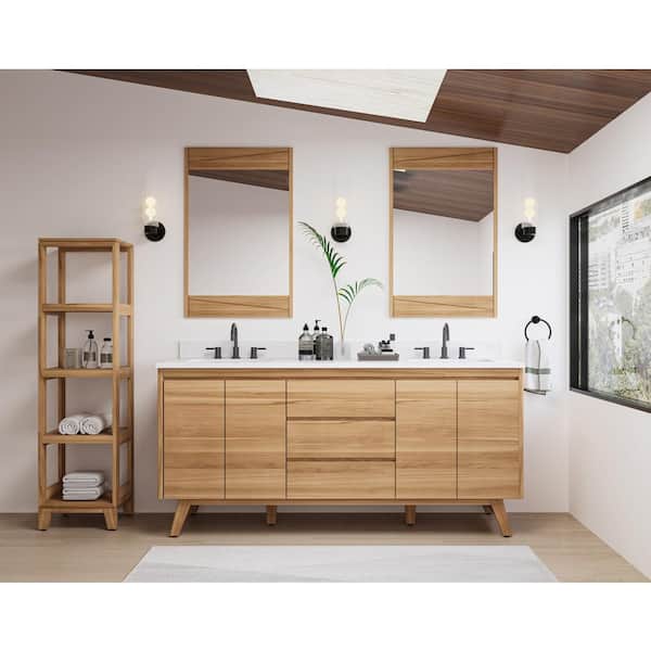 Avanity Coventry 72-in Gray Teak Bathroom Vanity Cabinet Avanity Coventry 72-in Gray Teak Bathroom Vanity Cabinet