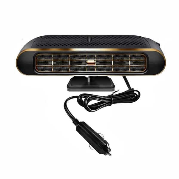 12V Car Heater & Defroster, Portable Heating Cooling Defogger for Windshield, Cigarette Lighter Plug, ABS Material