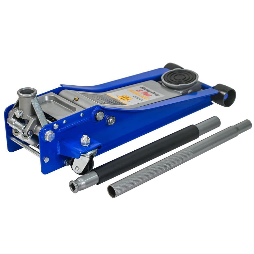 田舎大先生専用　ET-racing DUAL.5 Blue 3T Heavy Duty Steel Horizontal Double Pump Floor Jack (without