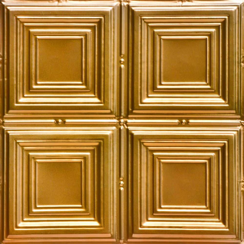 Cubism Lincoln Copper 2 ft. x 2 ft. Decorative Lay-in Tin Ceiling Tile (24 sq. ft./case) price history on PriceWatchPro