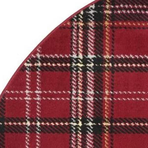 8 ft. Round White Botanical Washable Area Rug