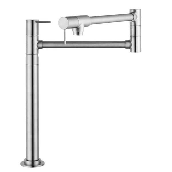 Hansgrohe Axor Starck Deck Mounted Pot Filler in Steel Optik