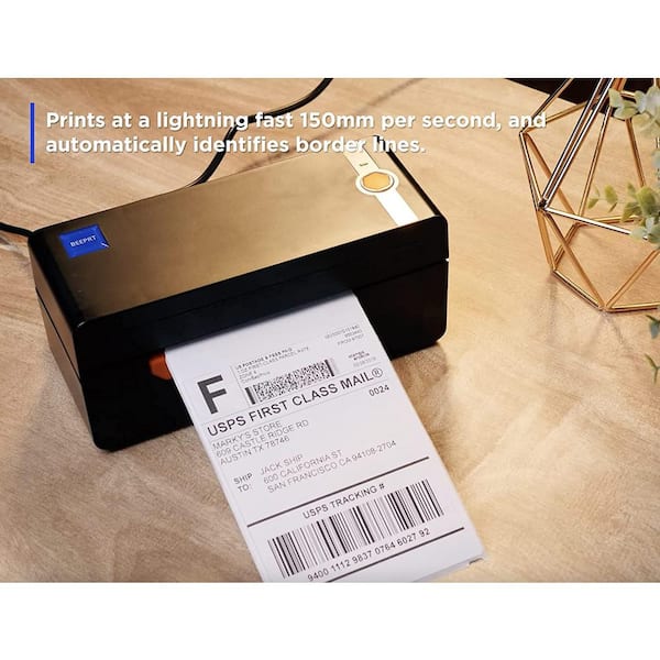 Beeprt High Speed Thermal Label Printer for 4x6 Labels with Bluetooth, Black