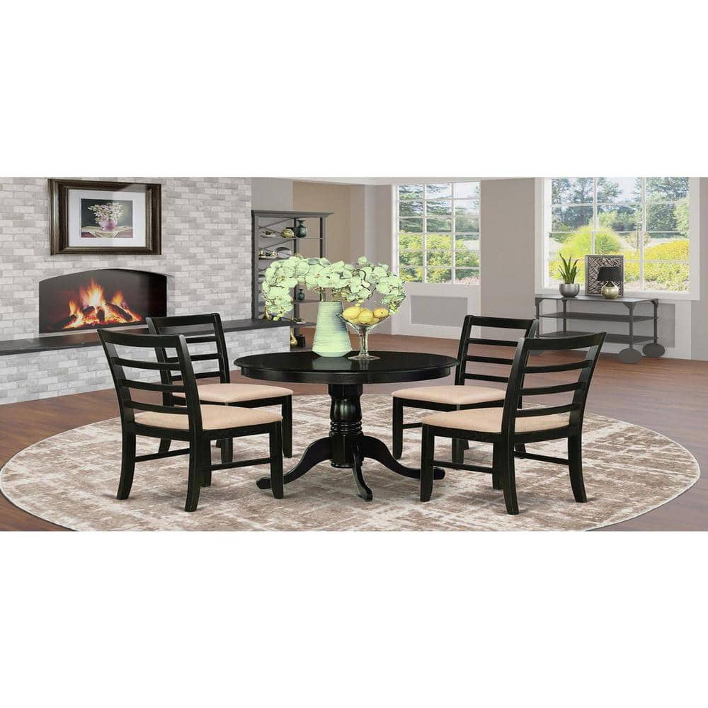 Amazon.com - FURNITO Round Dining Table Set for 6, 42