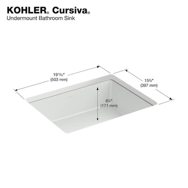 K♡rA　1029 white-kohler-undermount-