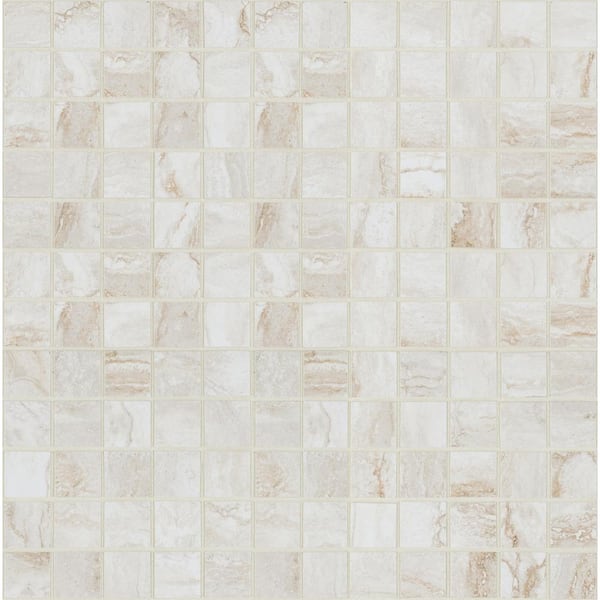 MSI Bernini Bianco 2 in. x 2 in. Matte Porcelain Stone Look Wall Tile (8 sq. ft./Case)
