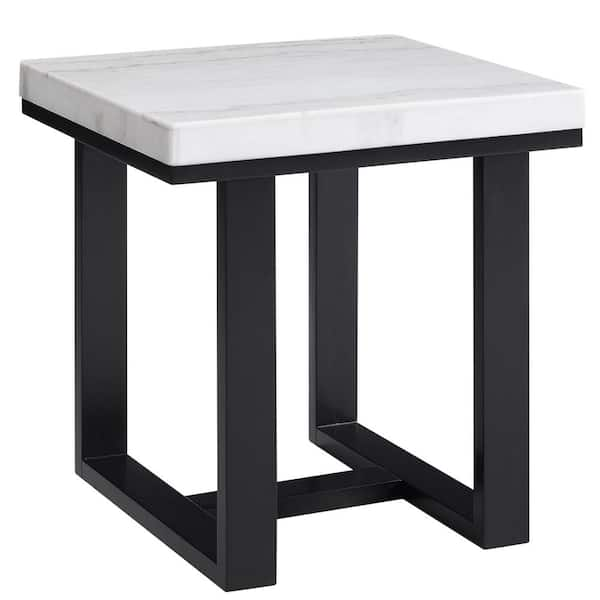 marble top silver side table