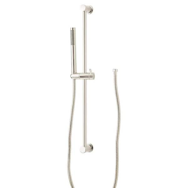 SIGNATURE HARDWARE 1-Spray Wall Mounted Handheld Shower Head 1.8 GPM in Polished Nickel
