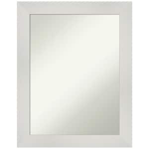 Mosaic White 22.5 in. H x 28.5 in. W Framed Non-Beveled Bathroom Vanity Mirror in White