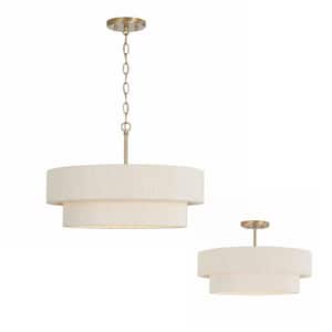Capital Lighting Fixture Company Leo 60-Watt 6-Light Matte Brass
