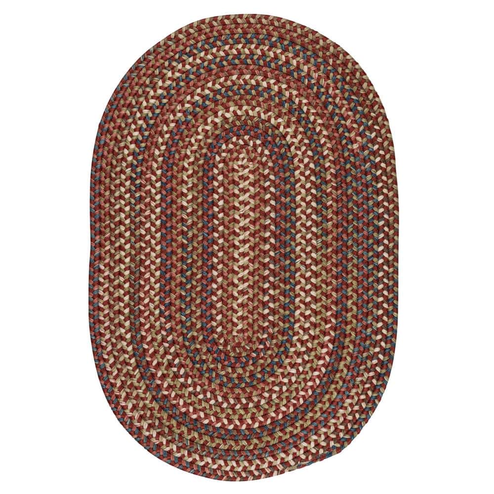 Cedar Cove Rust 2 ft. x 3 ft. Oval Indoor Area Rug