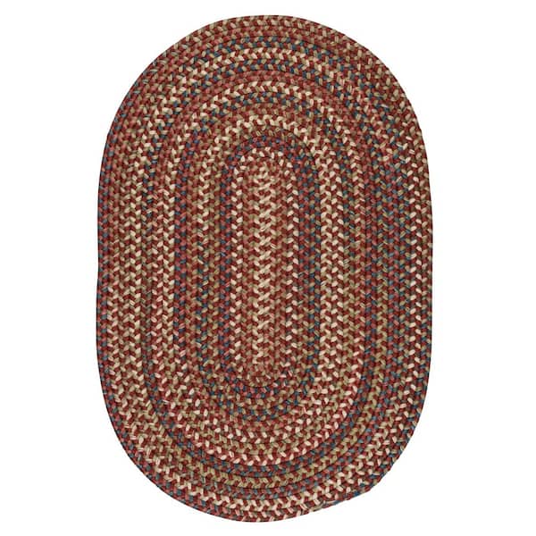 Cedar Cove Rust 9 ft. x 12 ft. Cabin Oval Area Rug