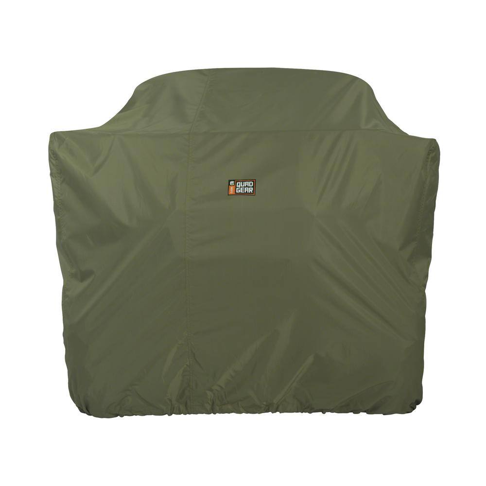 X-Large Olive Green Water-Resistant ATV Cover with Elastic Bottom