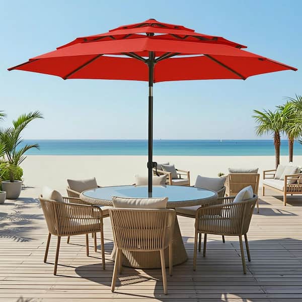 cantilever patio umbrellas ikea Happy Spring! As the weather warms up and our yards thaw, we've had a  fortuitous, generous donation of gently-used Ikea Seglar tilting cantilevered  patio umbrellas. They're sturdy, enormous (about 10 feet long