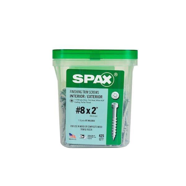 SPAX #8 x 2 in. Exterior/Interior Trim Head Wood Composite Screws
