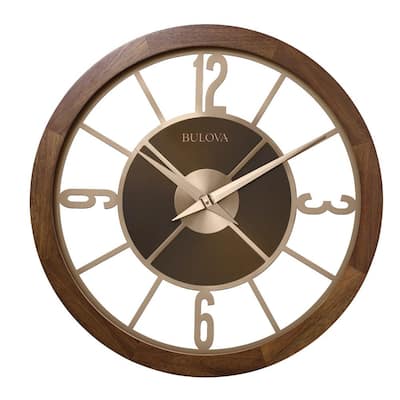 Basic Black Silent Non Ticking Battery Operated Quartz Round Big Rustic  Large Roman Numeral Wall Clock