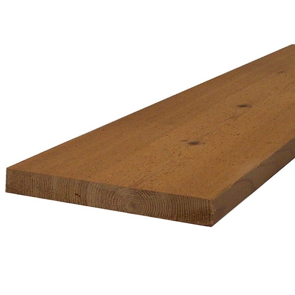 1 in. x 6 in. x 16 ft. Kiln-Dried Cedar Board 0519116 - The Home Depot