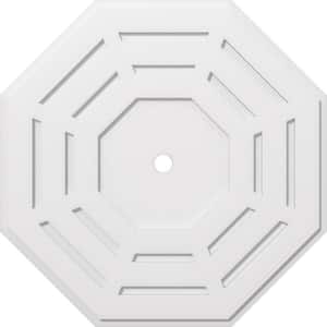 1 in. P X 14-1/4 in. C X 36 in. OD X 2 in. ID Westin Architectural Grade PVC Contemporary Ceiling Medallion