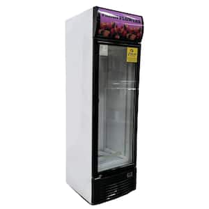 24.5 in. 15.5 cu. ft. Commercial Single Glass Door Flowers Cooler Floral Refrigerator Display in White