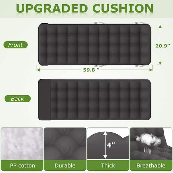 26 in. W Metal Zero Gravity Chair Outdoor/Indoor Patio Camping Folding Reclining Lounge Chair with Fossil Gray Cushion