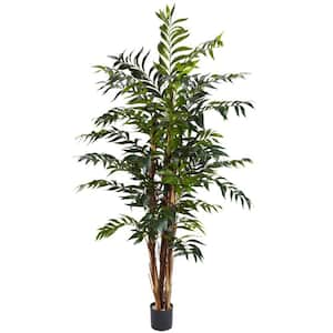 5 ft. Artificial Green Bamboo Palm Silk Tree