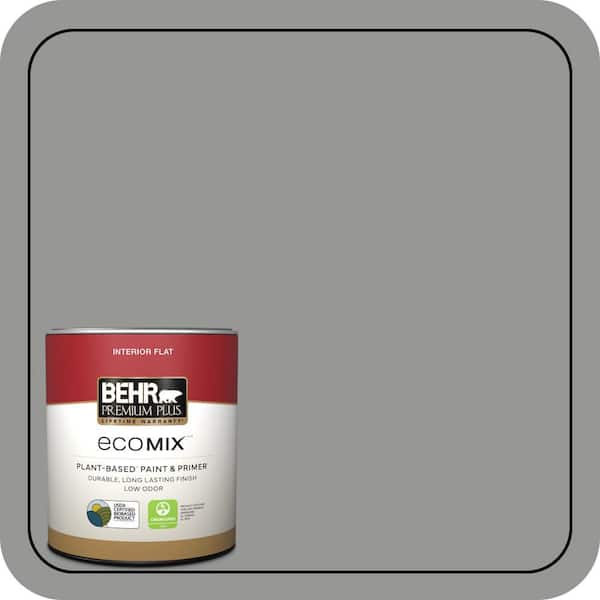 1 qt. #PPU24-19 Shark Fin Flat EcoMix Plant-Based Interior Paint & Primer