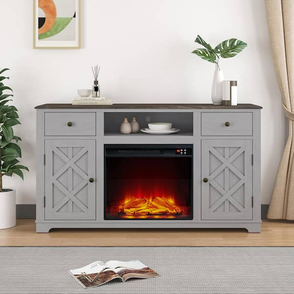 Electric fireplace store farmhouse