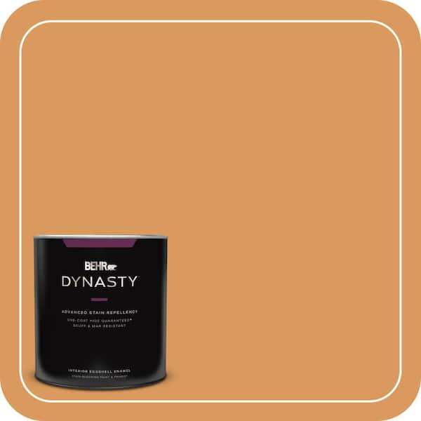 BEHR DYNASTY 1 qt. #M240-6 Stunning Gold Eggshell Enamel Interior Stain-Blocking Paint & Primer