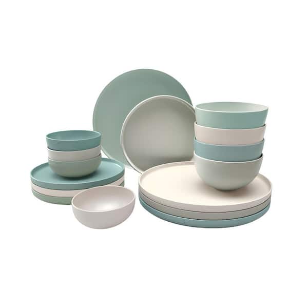 Rollo 16-Piece Artist's Blend Casual Stoneware Dinnerware Set (Service for 4)