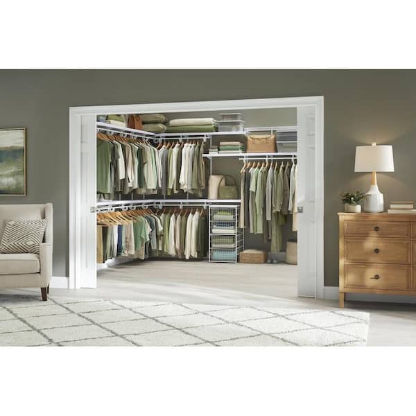 Everbilt 35.2 in. H x 17.1 in. W White Steel 4-Drawer Close Mesh