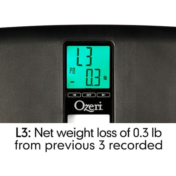 Ozeri WeightMaster II 200 kg Digital Bathroom Scale with BMI and Weight Change D
