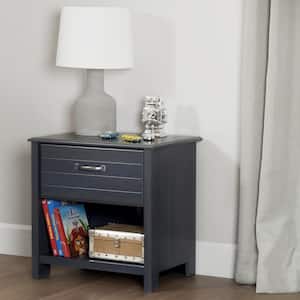 Ulysses 1-Drawer Blueberry Nightstand