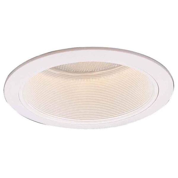 Commercial Electric 6 in. R40 White Recessed Baffle Trim