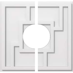 1 in. P X 7 in. C X 20 in. OD X 7 in. ID Knox Architectural Grade PVC Contemporary Ceiling Medallion, Two Piece