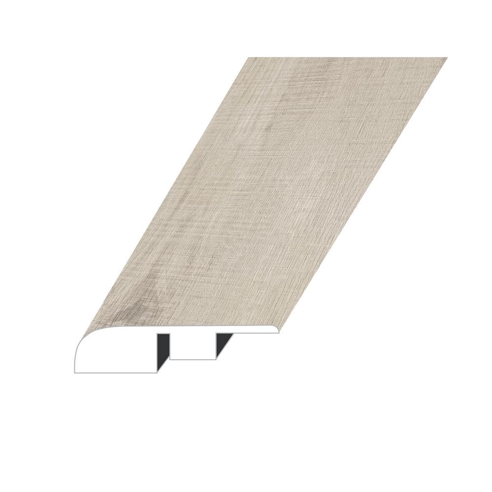 Zephyr Lucent Moon 0.6 in. Thick x 1.4 in. W x 94.5 in. L SPC Vinyl End Cap