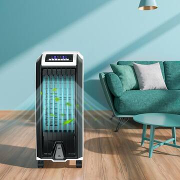 5,000 BTU Portable Air Conditioner Cools 250 Sq. Ft. with Remote Control in Multi-Colored